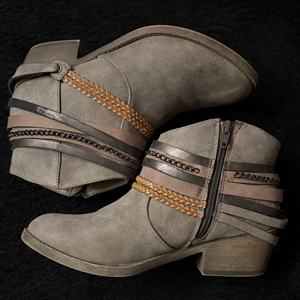 Kohl's Women's Ankle Boots - Gray and Brown